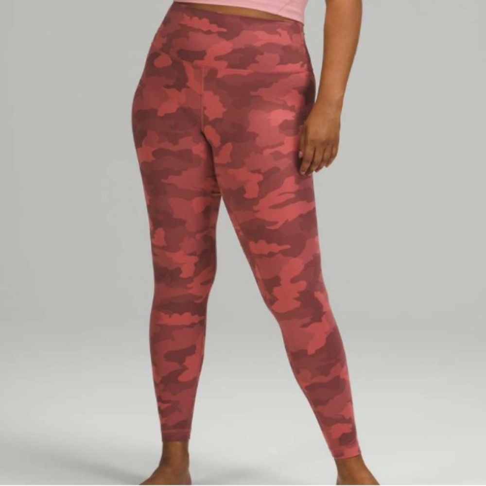 Lululemon Align High-Rise Pant Leggings Heritage 365 Camo Brier Rose Multi